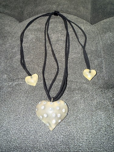 Collana cuore resina - collana, in
