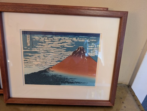 Ristampa xilografia hokusai - xilografia,
