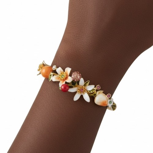 Bracciale frutta fiori foglia - frutta,