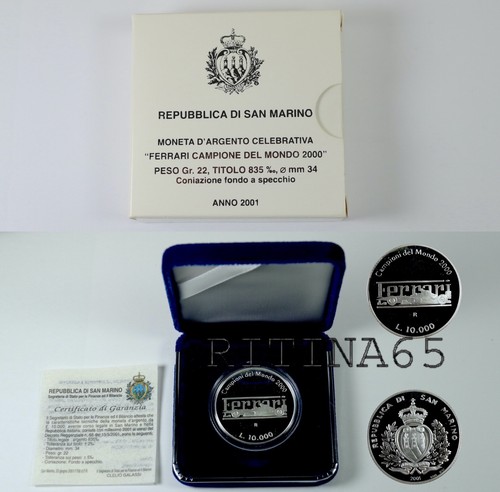 San marino 2001 lire 000 - 2001, 10.000