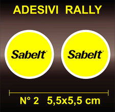 Adesivi Sticker SABELT | RECARO SPARCO RALLY TOYOTA RENAULT SUBARU LANCIA OMP