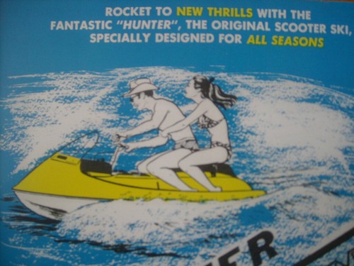 1968 vintage scooter - 1968, sea