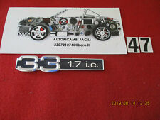 FREGIO TARGHETTA ADESIVO LOGO ALFA-ROMEO 33 1.7 I.E. BADGE