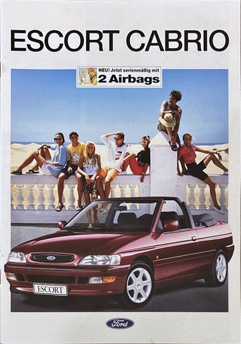 Ford escort cabrio depliant - escort,