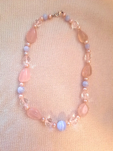 Collana perle cristallo di - collana,