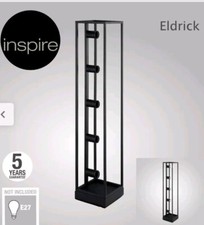 LAMPADA DA TERRA PIANTANA 5 LUCI E27 ACCIAIO VINTAGE MODERNO INSPIRE ELDRICK 1 