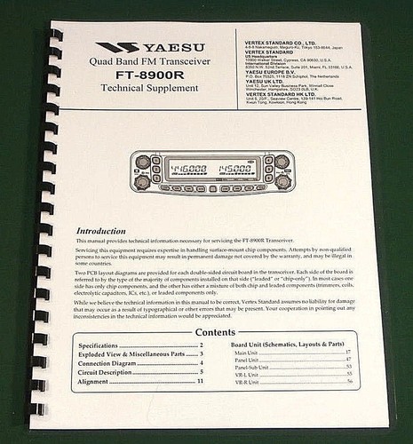 Yaesu 8900r manuale di - ft-8900r,