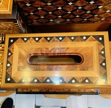 Nuovo Tissue Box Cover Legno Fatto a Mano Cubo, Thuya, Accessori Bagno Home Deco