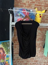 Camicetta elegante nera da donna Hugo Boss senza maniche stile moda taglia - M