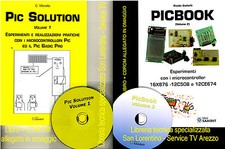 PIC PLC PROGRAMMAZIONE ESPERIMENTI MICROCONTROLLER 2 LIBRI + 2 CD IN OMAGGIO