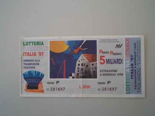 Biglietto della lotteria - -,