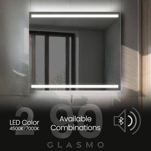 Specchio bagno illuminato con
