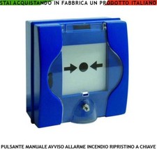 PULSANTE RICHIESTA MANUALE BLU