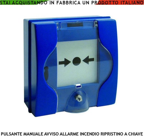 Pulsante richiesta manuale blu - pulsante,