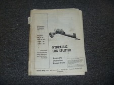 Didier MF & 26 Hyd Log Splitter Assemblatore Manuale Catalogo Ricambi Manutenzione