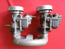 COLLETTORE ASPIRAZIONE DOPPIO CARBURATORE FIAT 1100 A B E, 103 PRIMA S,  SIMCA 8