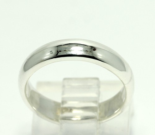 Anello fascia argento - in,
