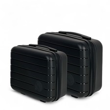 Set 2 Beauty Case Semi Rigido ABS Gomma Bagaglio a Mano Resistenti Ultraleggere