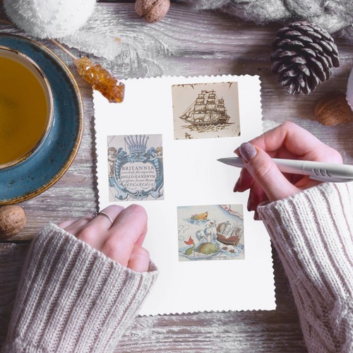 Set carta materiale vintage - 1,