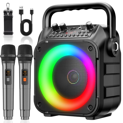 Karaoke con microfono - con,