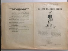 98 Manifesto spartito musica Viterbo anni '20 Progresso Umberto Papini Il canto 