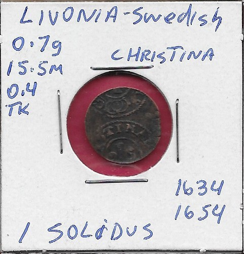 Svezia livonia solidus - svezia,