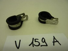 Passacavo acciao inox 2 pz con gomma H mm16 diam int 18 mm Vespa Lambretta Ape