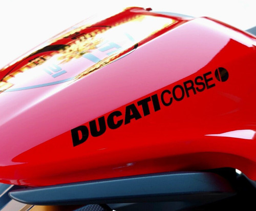 Coppia adesivi ducati corse - coppia, +