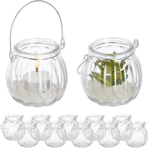 Vasetti portacandele set 12 - vasetti,