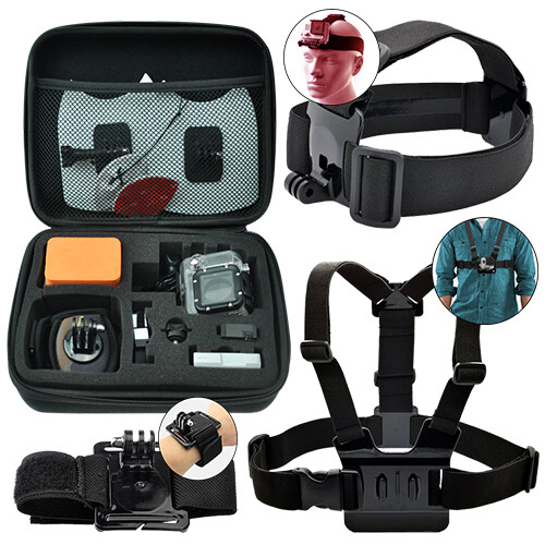 Action camera accessory kit - action,