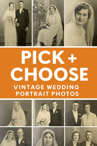 Lotto foto matrimonio vintage