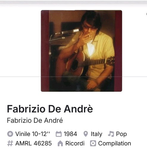 Fabrizio andrè lp - 4,