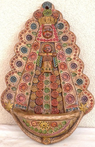 Acquasantiera ceramica - acquasantiera, in
