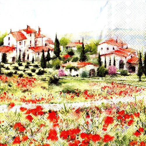 Serviettes papier italie - serviettes,