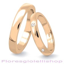 Coppia di fedi nuziali oro