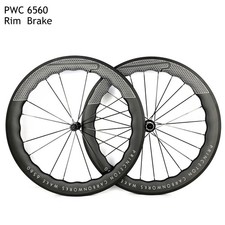 Cerchio bici da strada 700C full fibra di carbonio freni a V 6560 larghezza 28 mm set ruote bicicletta