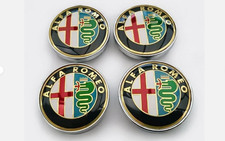 4 Tappi Coprimozzo ALFA ROMEO