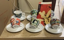 6 Tazzine Caffè Illy Collection VIDEOGRAMMI NAM JUNE PAIK 1996