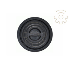 Litre waste bin lid black - 50,