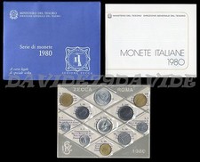 REPUBBLICA ITALIANA - SERIE DIVISIONALE UFFICIALE ITALIA LIRE MONETE 1980 - FDC