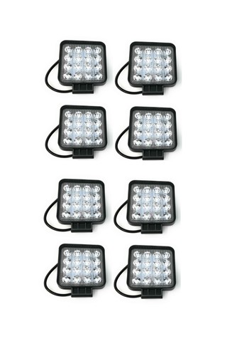 Fari 48w quadrato faretto - 8x,