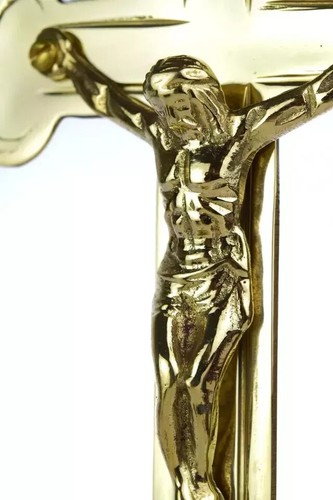 Croce cristiana ottone - in,