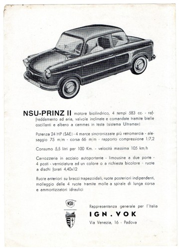 Nsu prinz - nsu,