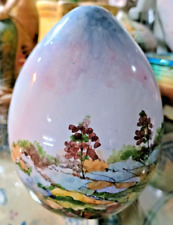 UOVO dipinto mano ceramica Caltagirone firmato TOTO' REGALBUTO 2014 pezzo unico