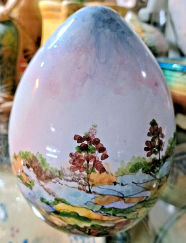Uovo dipinto mano - dipinto, ceramica