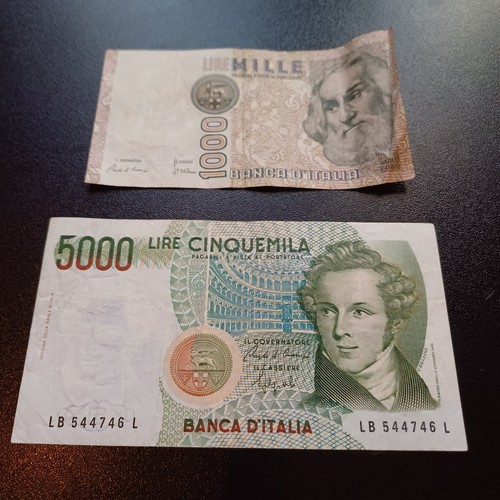 Vecchie banconote italiane - vecchie,