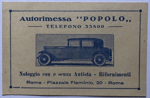 Cartolina pubblicitaria - cartolina,