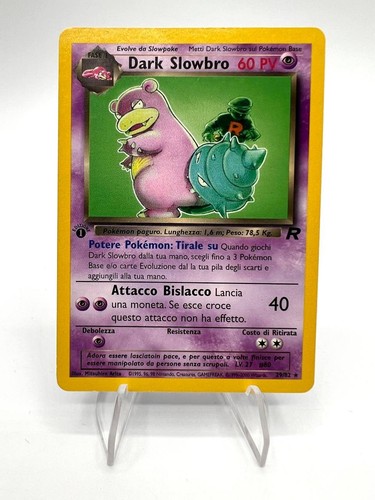 Carta pokémon dark slowbro - dark, 1a
