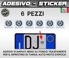 Logo adesivo targa nero - logo,
