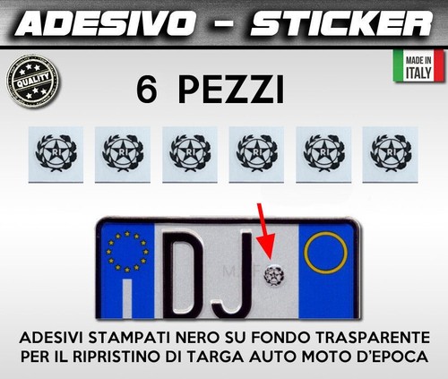 Logo adesivo targa nero - adesivo,
